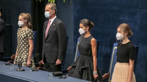 La familia real en la entrega de los Premios Princesa de Asturias La familia real en la entrega de los Premios Princesa de Asturias