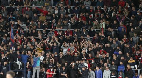 graderio-sur-sadar En la décima jornada El Sadar fue el estadio con más porcentaje de aforo ocupado