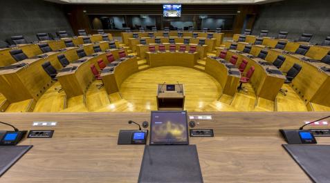 parlamento de navarra El capítulo de gastos de personal representa un 55,6% del presupuesto total de gastos