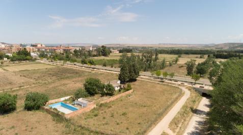 Imagen de terrenos donde se construirá el nuevo barrio, en la salida a Fontellas y hasta la Vía Verde del Tarazonica, en la parte inferior derecha de la imagen Imagen de terrenos donde se construirá el nuevo barrio, en la salida a Fontellas y hasta la Vía Verde del Tarazonica, en la parte inferior derecha de la imagen