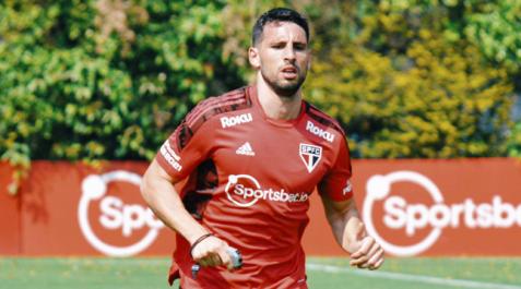 Calleri, con el Sao Paulo. Calleri, con el Sao Paulo.
