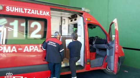 SoS Navarra Dos heridos al chocar un coche y una grúa en Dicastillo