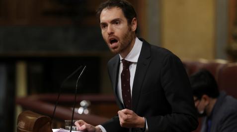 Sergio Sayas durante el pleno de Presupuestos en el Congreso de los Diputados Sergio Sayas durante el pleno de Presupuestos en el Congreso de los Diputados