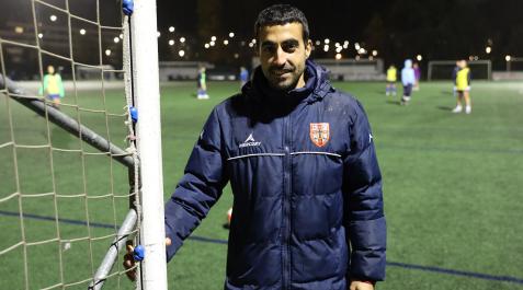Marc Cia Santos, jugador del Valle de Egüés, en la tarde de ayer en Sarriguren Marc Cia Santos, jugador del Valle de Egüés, en la tarde de ayer en Sarriguren
