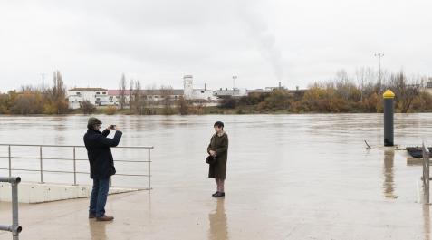Desbordamiento inundaciones Tudela Ebro Desbordamiento inundaciones Tudela Ebro