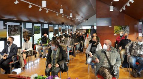 goñi Aspecto de la estación del Plazaola durante la presentación del nuevo número de Conocer Navarra.