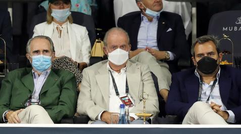 El rey emérito Juan Carlos ve la seminifinal entre Rafael Nadal y Andy Murray El rey emérito Juan Carlos ve la seminifinal entre Rafael Nadal y Andy Murray
