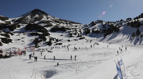 Participantes en el Campeonato de España de Esquí de Fondo, en las pistas de La Contienda, en marzo Participantes en el Campeonato de España de Esquí de Fondo, en las pistas de La Contienda, en marzo