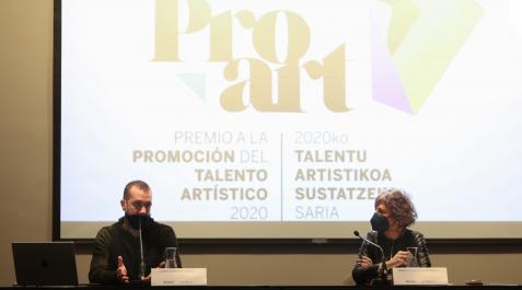 Iván Carmona, premio Promoción del Talento Artístico 2020 y Rebeca Esnaola Iván Carmona, premio Promoción del Talento Artístico 2020 y Rebeca Esnaola