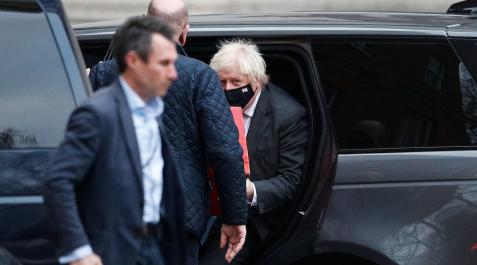 boris johnson Boris Johnson, a su llegada este martes a Downing Street