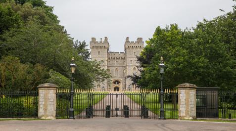 El castillo de Windsor Entrada del castillo de Windsor