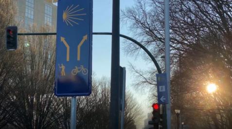 Nueva señal del Camino de Santiago Nueva señal del Camino de Santiago