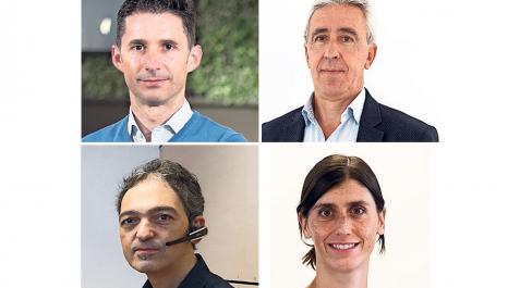 Eduardo Azanza, co-fundador y CEO de Das-Nano y Veridas; Rafael Zuñiga, director general de CYC; Jesús Pérez, presidente de Tedcas, y Ana Monreal, directora de operaciones IAR