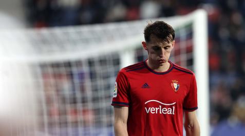 Ante Budimir resopla tras ser sustituido en el partido contra el Athletic Ante Budimir resopla tras ser sustituido en el partido contra el Athletic