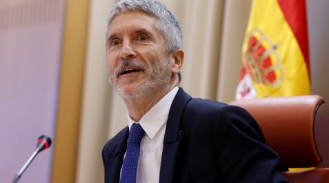 Fernando Grande Marlaska El ministro del Interior, Fernando Grande Marlaska, este viernes