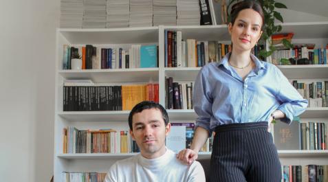 Los jóvenes diseñadores Iker Adalid y Leyre Chordá Los jóvenes diseñadores Iker Adalid y Leyre Chordá
