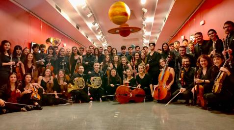Joven Orquesta de Pamplona La Joven Orquesta de Pamplona, reunida en el Planetario