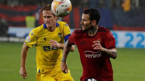 Rubén García y Álex, en el partido Osasuna-Cádiz Rubén García y Álex, en el partido Osasuna-Cádiz
