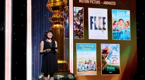 Entrega de los Globos de Oro 2022 Katie Alheim presenta las películas nominadas a mejor cinta de animación en los Globos de Oro