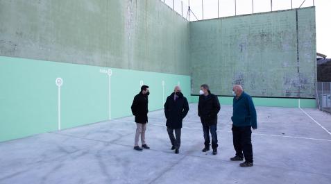 Urraul De izda. a dcha., Jesús Mª Rodríguez, Bernardo Ciriza, Martín Iriarte y Jesús Mª Sancha