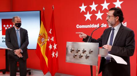ossorio y lasquetty Enrique Ossorio y Javier Fernández-Lasquetty, en la rueda de prensa que han ofrecido este miércoles