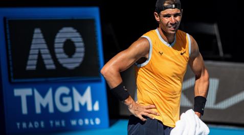 Nadal Rafa Nadal, durante los entrenamientos del Open de Australia