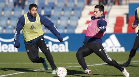 Cote Chimy Ávila Cote y el Chimy Ávila, en un entrenamiento en Tajonar