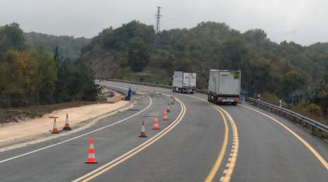 N-121-A Obras en la N-121-A
