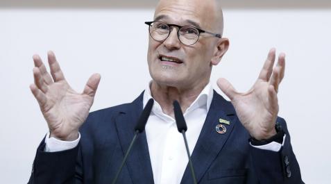 Raül Romeva El vicesecretario general de Prospectiva y Agenda 2030 de ERC, Raül Romeva, durante la rueda de prensa ofrecida este lunes