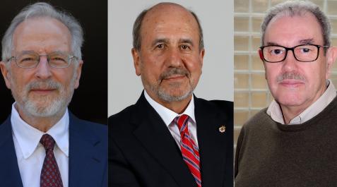 científicos Luis Enjuanes, Mariano Esteban y Vicente Larraga científicos Luis Enjuanes, Mariano Esteban y Vicente Larraga