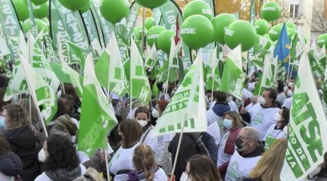 Una manifestación promovida anteriormente por el Sindicato de Enfermería, SATSE Una manifestación promovida anteriormente por el Sindicato de Enfermería, SATSE