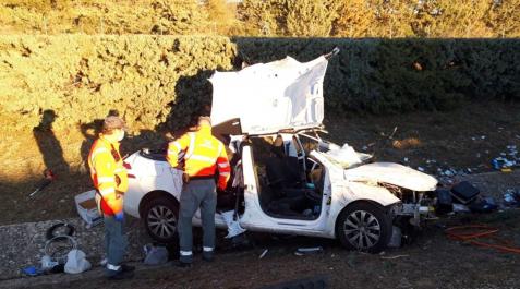 Accidente de tráfico sucedido en Unzué Accidente de tráfico sucedido en Unzué