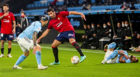 Cote durante el partido frente al Celta Cote durante el partido frente al Celta