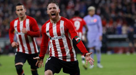iker muniain Iker Muniain celebra el tercer gol del Athletic