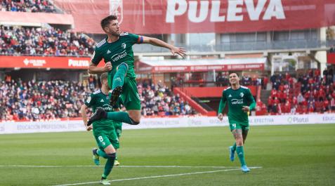 David García celebra el primer gol de Osasuna David García celebra el primer gol de Osasuna