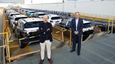 Pablo Mendívil y Alfonso Eslava en VW Navarra Pablo Mendívil y Alfonso Eslava en VW Navarra