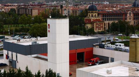 Parque de bomberos de Trinitarios en Pamplona