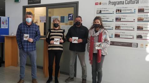 Desde la izda., Atxu Ayerra, Marta Lerga, Pedro Leralta y Ana Flamarique tras la presentación Desde la izda., Atxu Ayerra, Marta Lerga, Pedro Leralta y Ana Flamarique tras la presentación