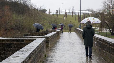 lluvia La lluvia vuelve entre el lunes y el martes al norte y centro de Navarra