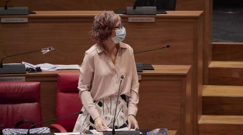 Archivo - La consejera de Cultura y Deporte del Gobierno de Navarra, Rebeca Esnaola, en un pleno del Parlamento de Navarra (archivo) Archivo - La consejera de Cultura y Deporte del Gobierno de Navarra, Rebeca Esnaola, en un pleno del Parlamento de Navarra (archivo)