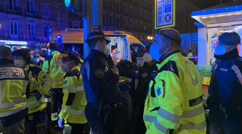 Imagen publicada en redes sociales por el Ayuntamiento de Madrid de uno de los lugares donde se han producido los apuñalamientos Imagen publicada en redes sociales por el Ayuntamiento de Madrid de uno de los lugares donde se han producido los apuñalamientos