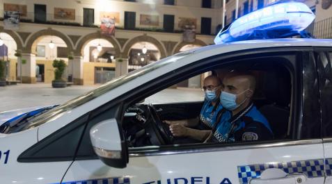 Patrulla de Policía Municipal de Tudela Una patrulla de Policía Municipal de Tudela