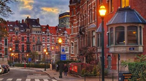 European Quarter, una de las calles de Bruselas, en Bélgica European Quarter, una de las calles de Bruselas, en Bélgica
