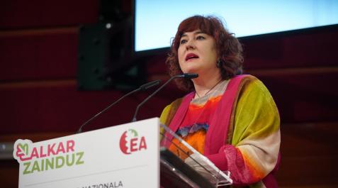 Eba Blanco Eba Blanco tras ser reelegida secretaria general de EA
IÑAKI BERASALUCE EUROPA PRESS
20/02/2022