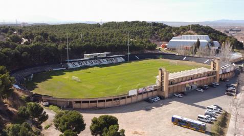 Imagen panorámica del estadio Ciudad de Tudela, que el Tudelano quiere ahora reformar Imagen panorámica del estadio Ciudad de Tudela, que el Tudelano quiere ahora reformar