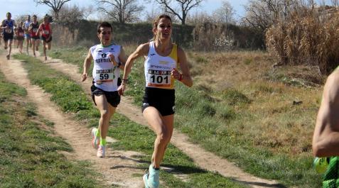 Participantes en el Campeonato Navarro de Cross Corto celebrado en Cascante