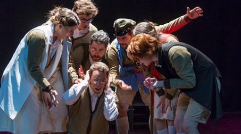 Imagen de un momento de una representación teatral Imagen de un momento de una representación teatral