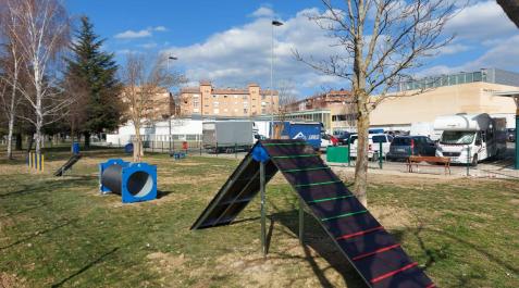 Agility Burlada Vista de las instalaciones del agility del ZEC de Burlada