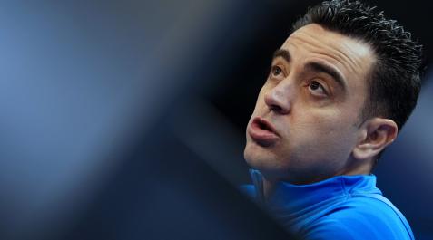 xavi hernández Xavi Hernández, entrenador del Barcelona, en la rueda de prensa de este sábado