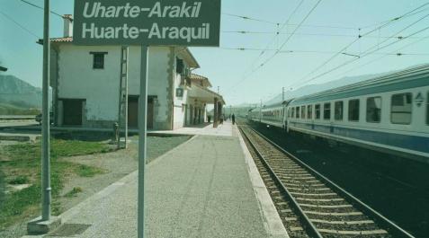 Estación de Uharte Arakil, en 1997 Estación de Uharte Arakil, en 1997